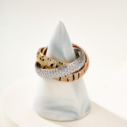 [AuraEcho] TRINITY  RING LEOPARD PRINT