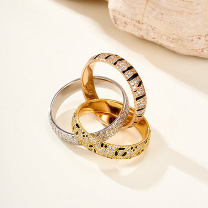 [AuraEcho] TRINITY  RING LEOPARD PRINT
