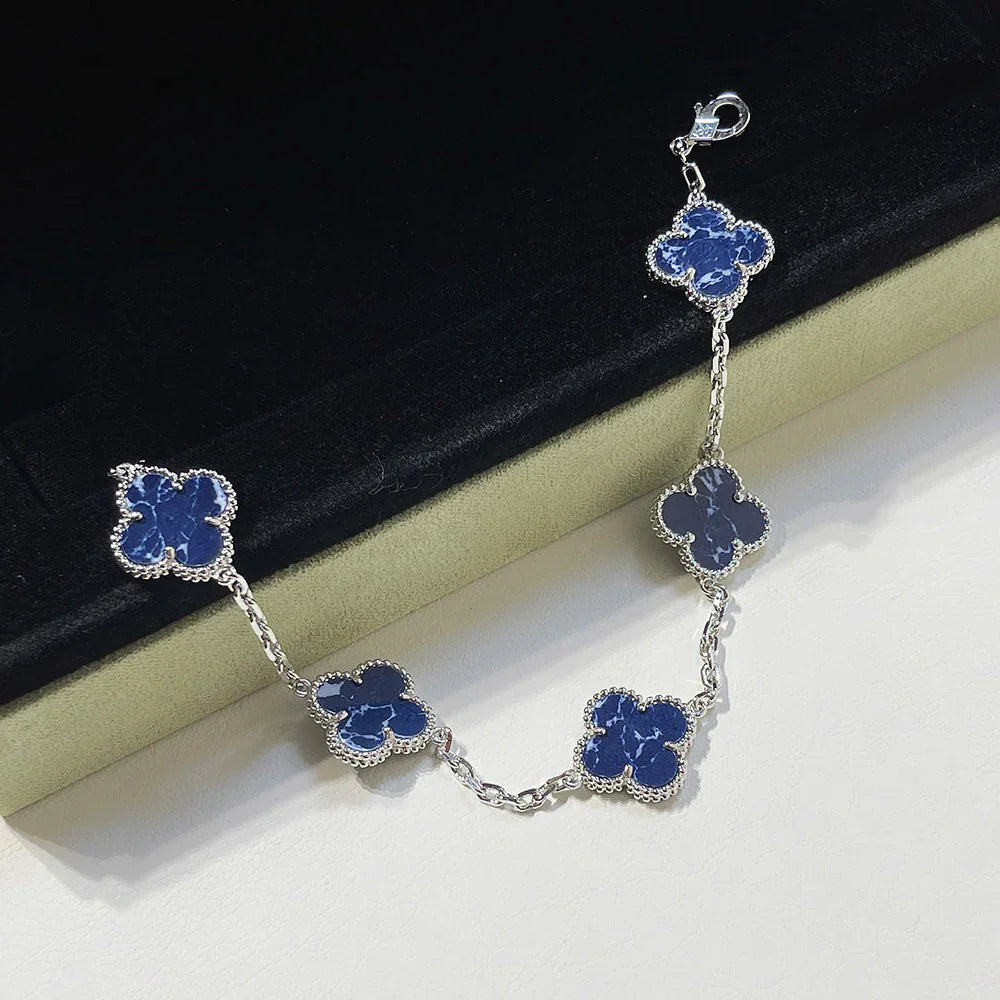 [Auraecho]CLOVER 5 MOTIF PIETERSITE BRACELET COLLECTION