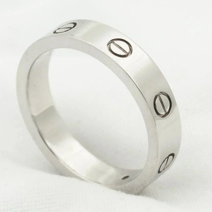 [AuraEcho]LOVE RING 4MM 1 DIAMOND SILVER
