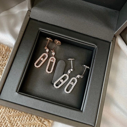 [AuraEcho]DORMEUSES MOVE UNO DIAMOND EARRINGS