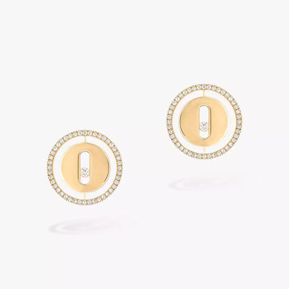 [AuraEcho]Lucky Move Diamond Earrings