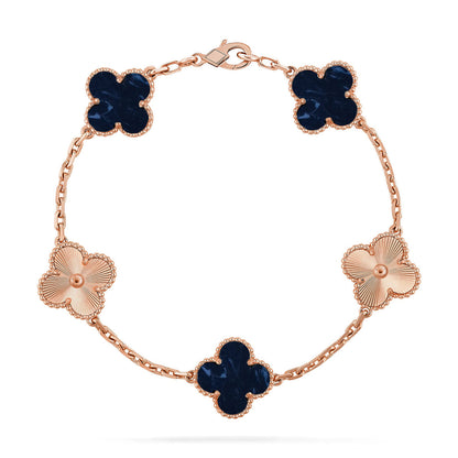 [Auraecho]CLOVER 5 MOTIF PIETERSITE BRACELET COLLECTION