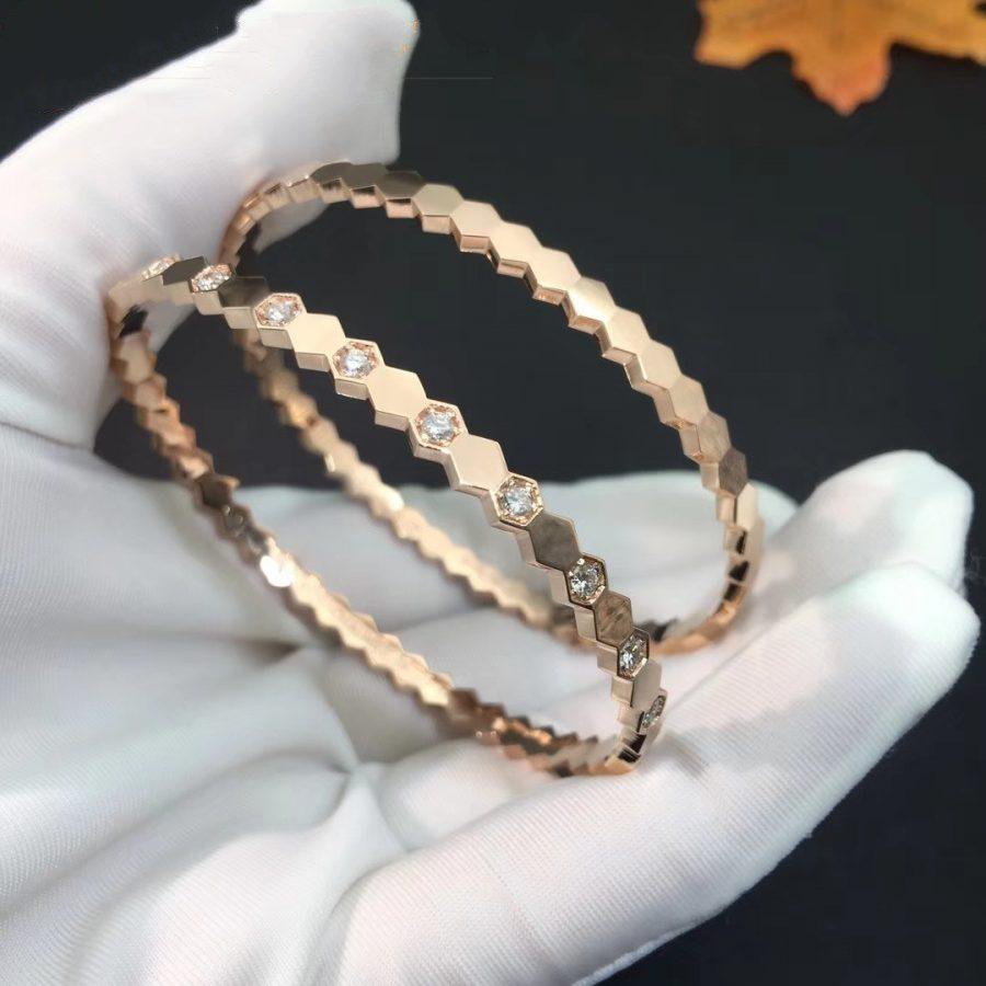 [AuraEcho]BEE LOVE PINK GOLD DIAMOND BRACELET