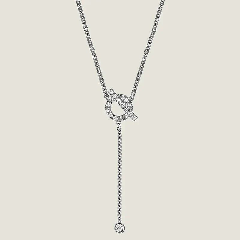 [AuraEcho]FINESSE SILVER DIAMOND NECKLACE