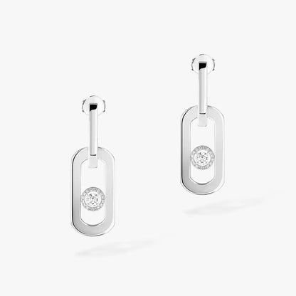 [AuraEcho]So Move XL Diamond Pendant Earrings