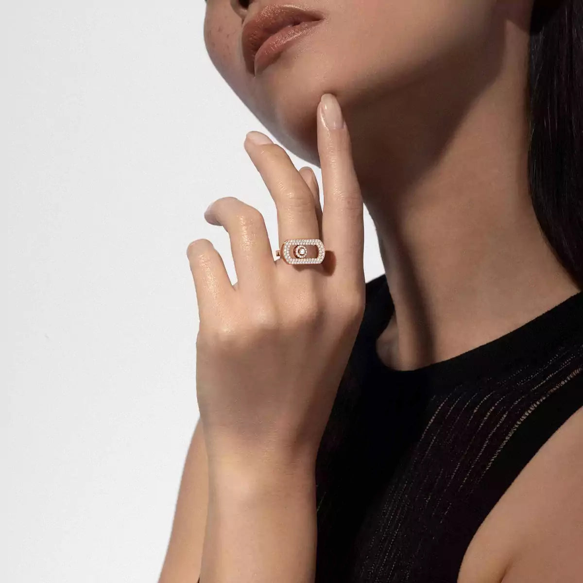 [AuraEcho]So Move Pave_-Set Diamond Ring