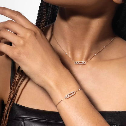 [AuraEcho]Pavé Baby Move Diamond Bracelet
