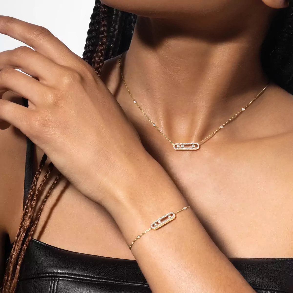 [AuraEcho]Pavé Baby Move Diamond Bracelet