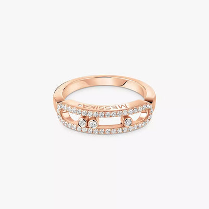 [AuraEcho] Baby Move Gold Diamond Pave_ Ring