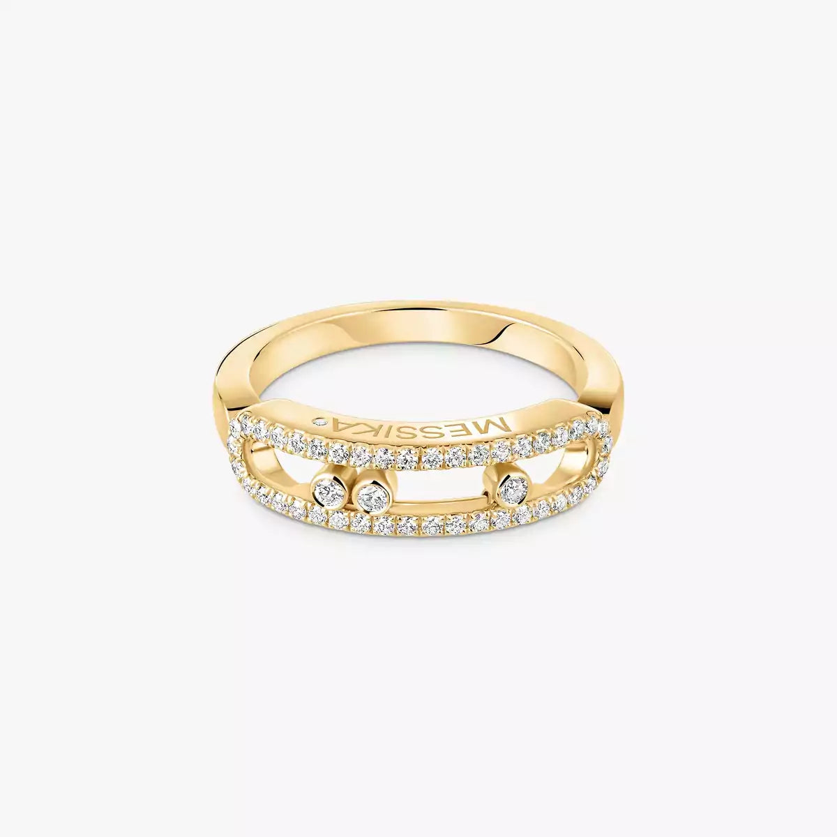 [AuraEcho] Baby Move Gold Diamond Pave_ Ring