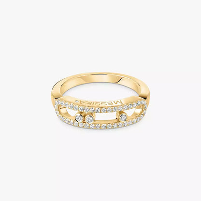 [AuraEcho] Baby Move Gold Diamond Pave_ Ring