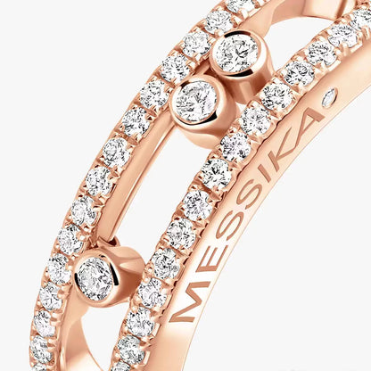 [AuraEcho] Baby Move Gold Diamond Pave_ Ring