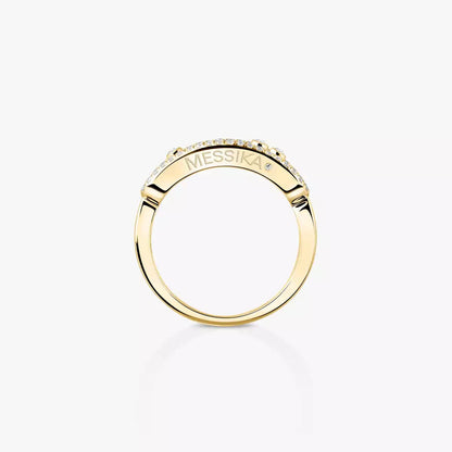 [AuraEcho] Baby Move Gold Diamond Pave_ Ring