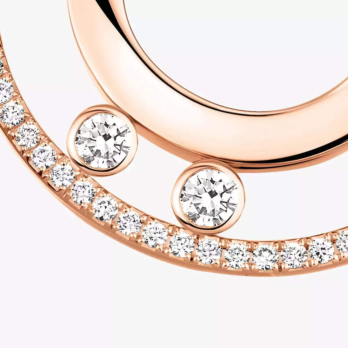[AuraEcho]Move Romane Small Diamond Hoop Earrings