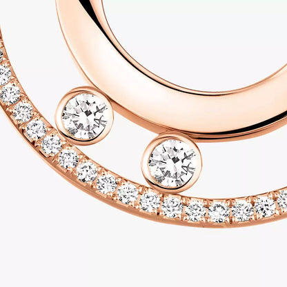 [AuraEcho]Move Romane Small Diamond Hoop Earrings