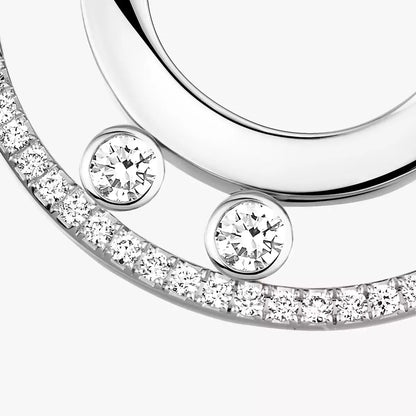 [AuraEcho]Move Romane Small Diamond Hoop Earrings
