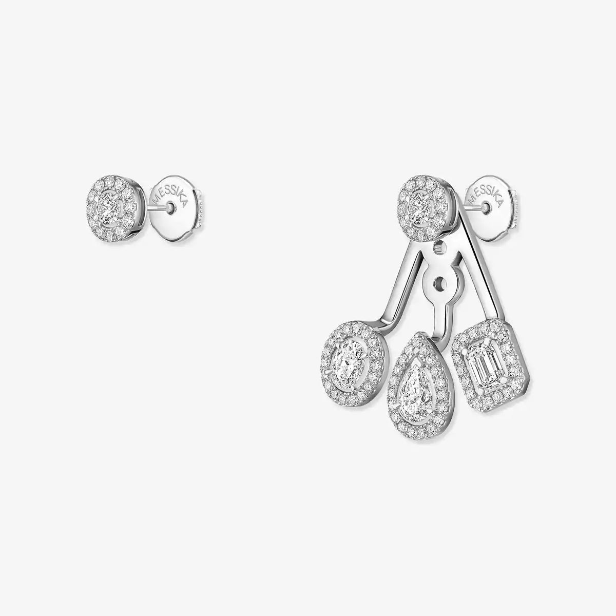[AuraEcho] My Twin Trio  Diamond Earrings