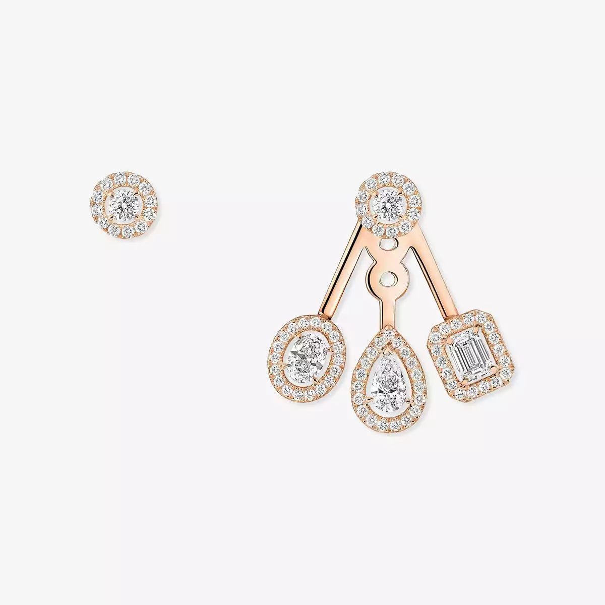 [AuraEcho] My Twin Trio  Diamond Earrings