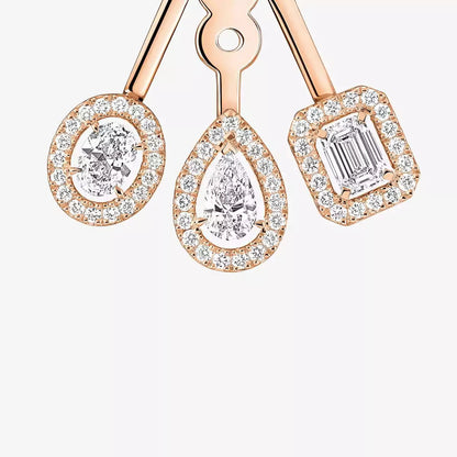 [AuraEcho] My Twin Trio  Diamond Earrings