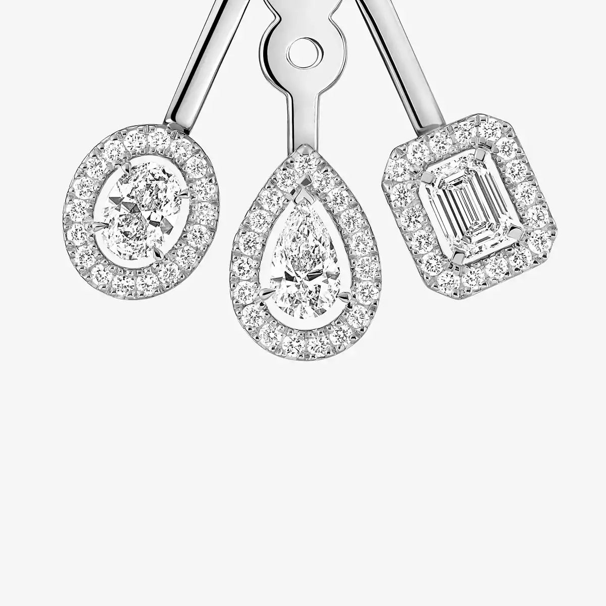 [AuraEcho] My Twin Trio  Diamond Earrings