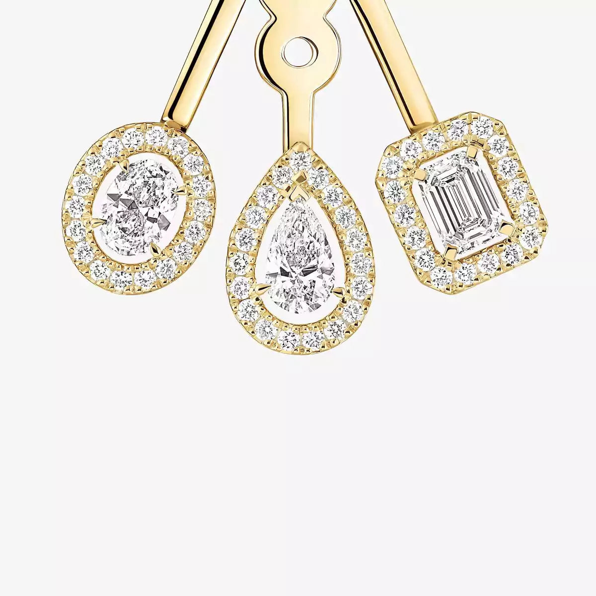 [AuraEcho] My Twin Trio  Diamond Earrings