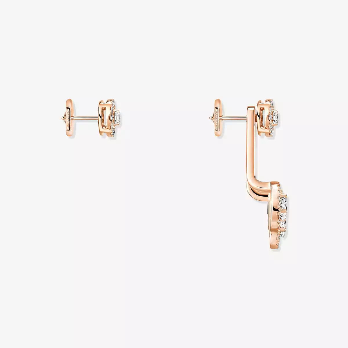 [AuraEcho] My Twin Trio  Diamond Earrings