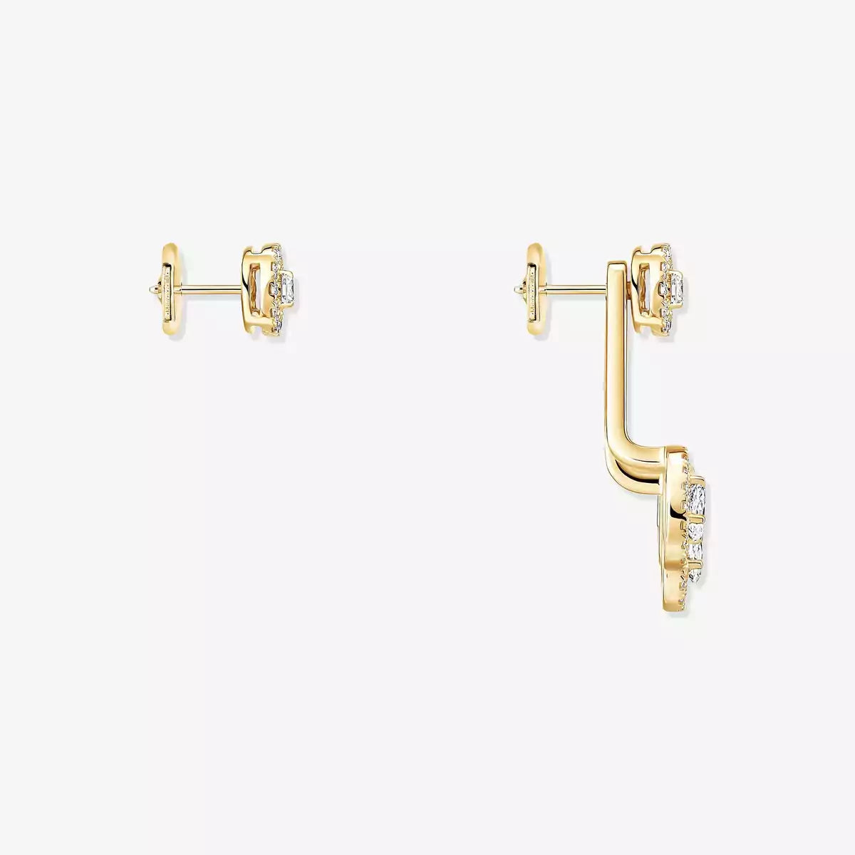 [AuraEcho] My Twin Trio  Diamond Earrings