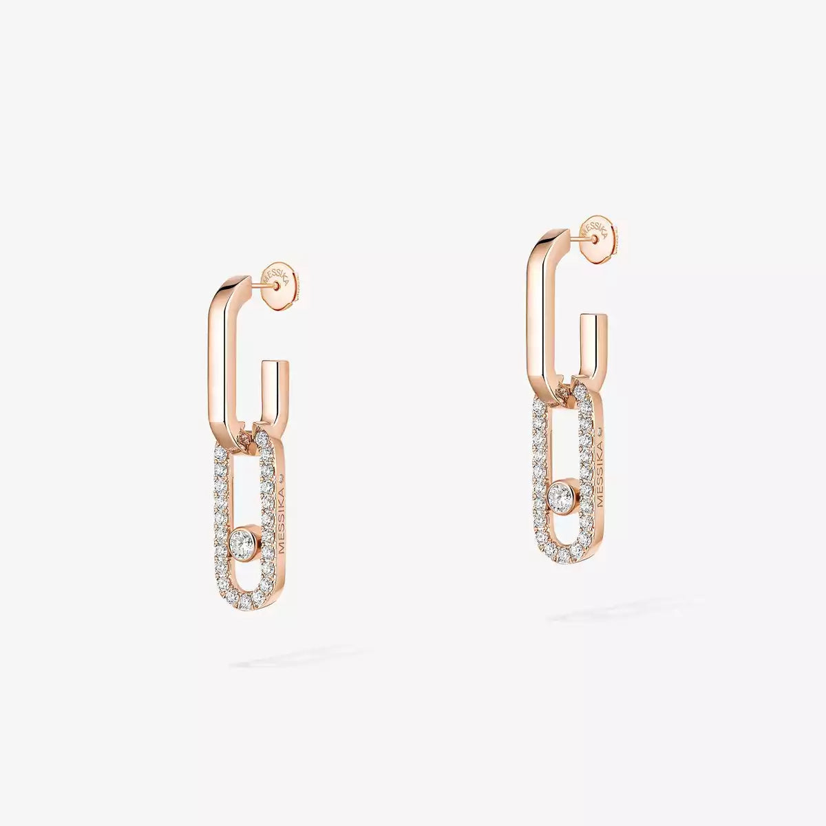 [AuraEcho]Move Link Diamond Earrings