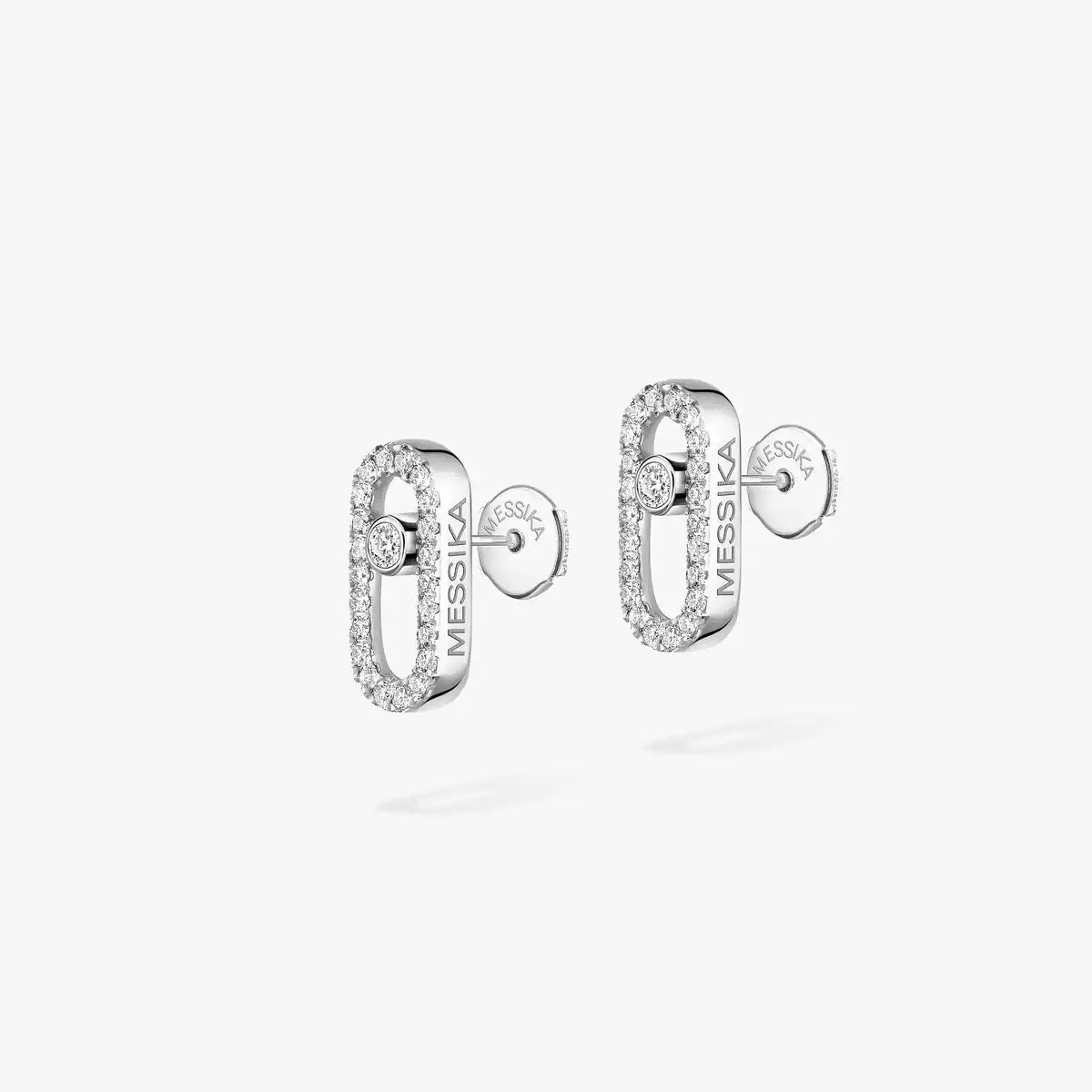 [AuraEcho]Move Uno Diamond Earrings