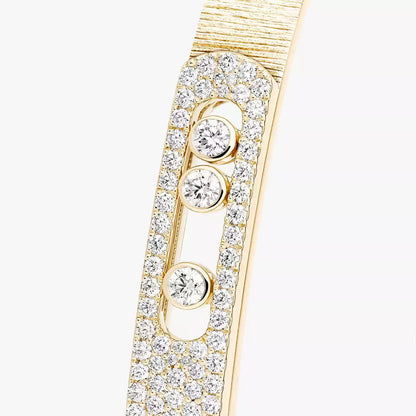[AuraEcho]Move Noa Ciselé half pavé bangle