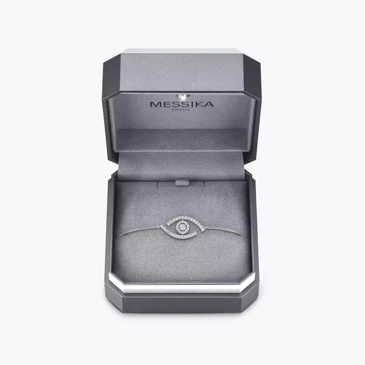 [AuraEcho]Lucky Eye Pave-Set Diamond Bracelet