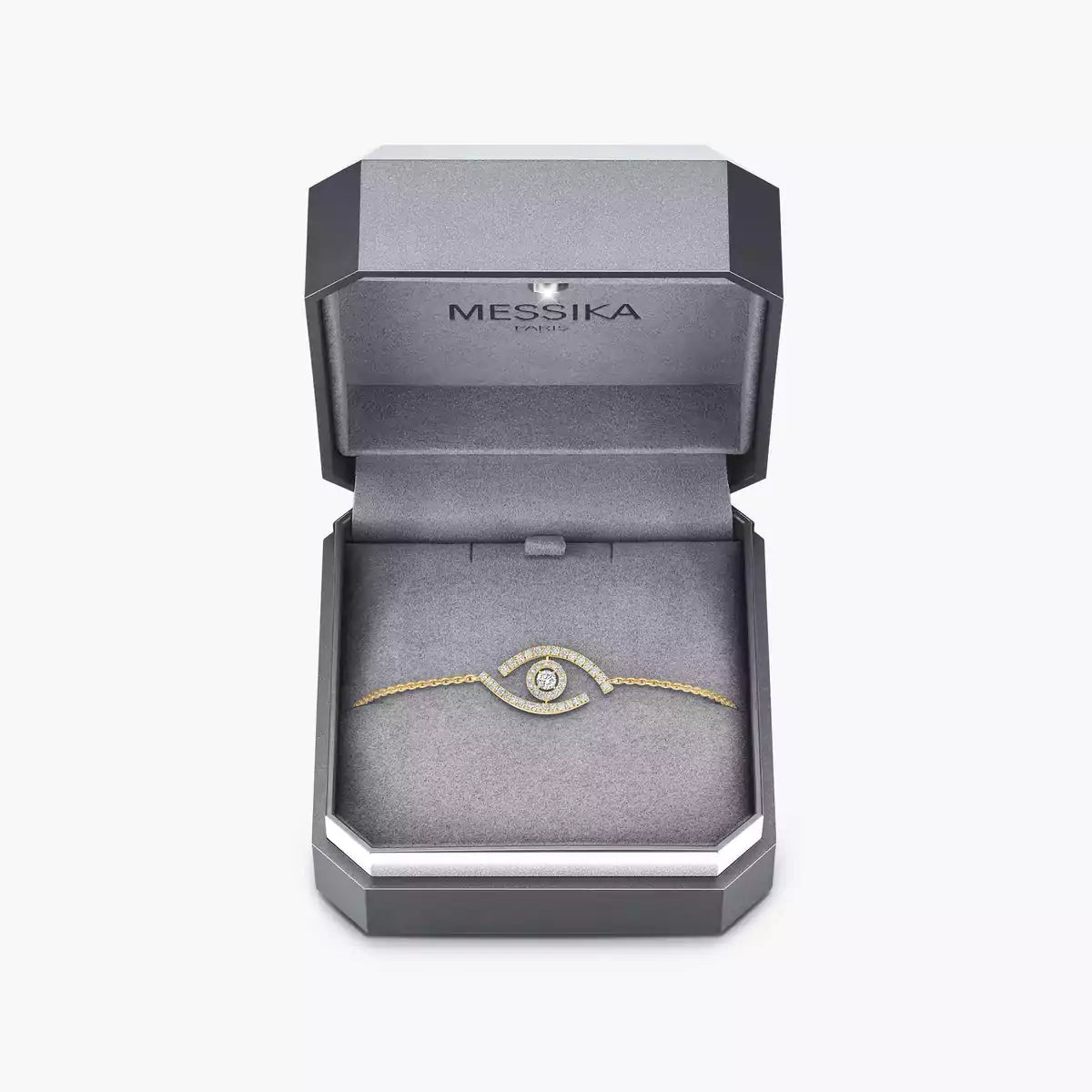 [AuraEcho]Lucky Eye Pave-Set Diamond Bracelet