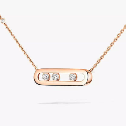 [AuraEcho] Baby Move Gold Diamond Necklace