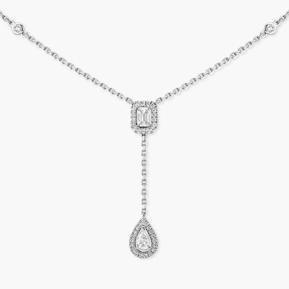 [AuraEcho]Gold Diamond Tie Necklace