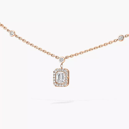 [AuraEcho]My Twin Diamond Necklace in Silver