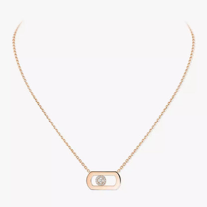 [AuraEcho]So Move Diamond Necklace in Gold