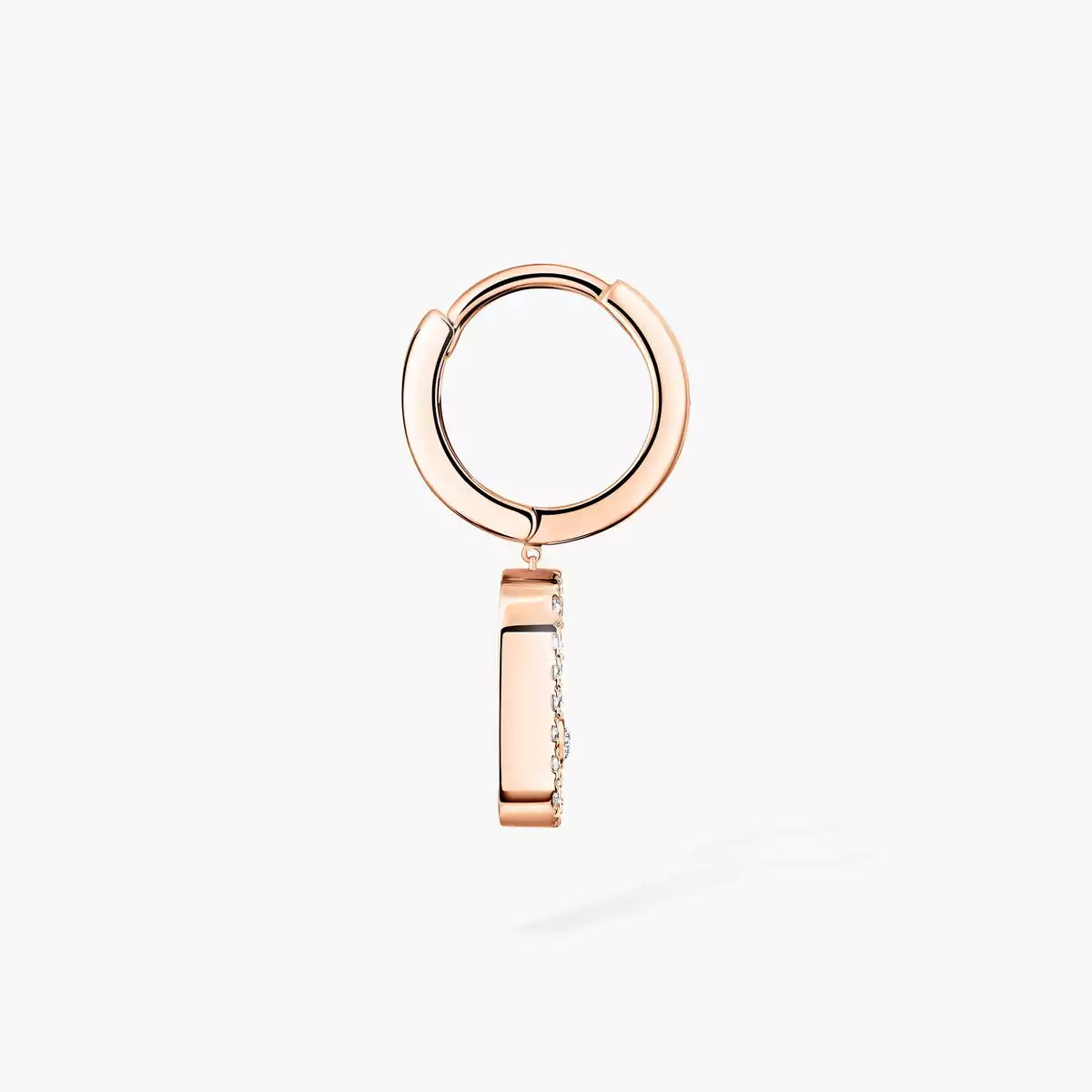 [AuraEcho]Move Uno Single Diamond Hoop Earring