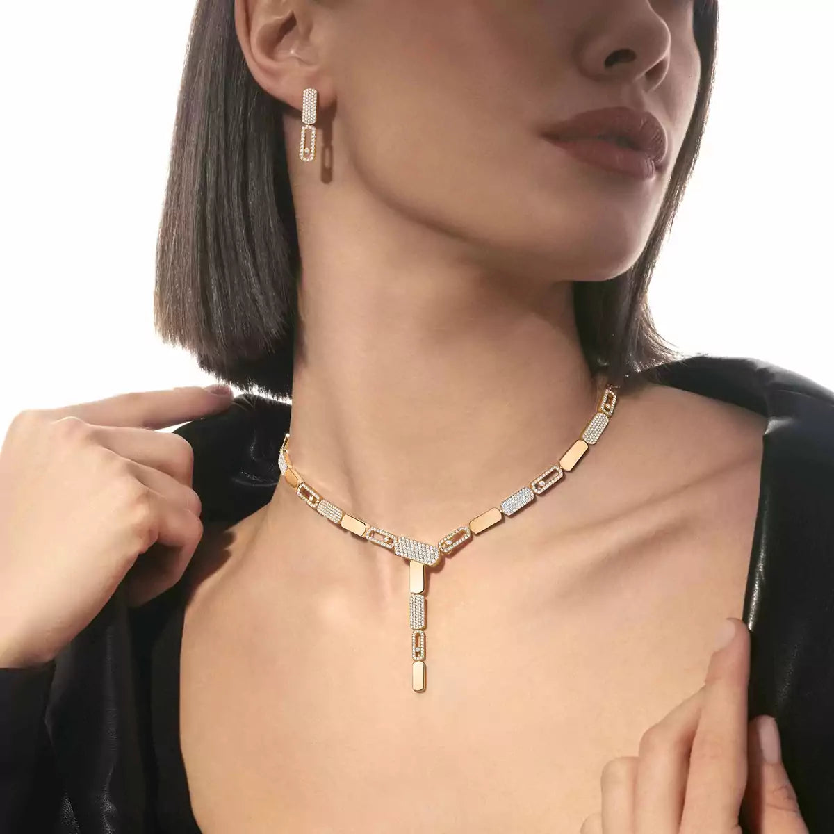 [AuraEcho]Imperial Move SM Diamond Earrings