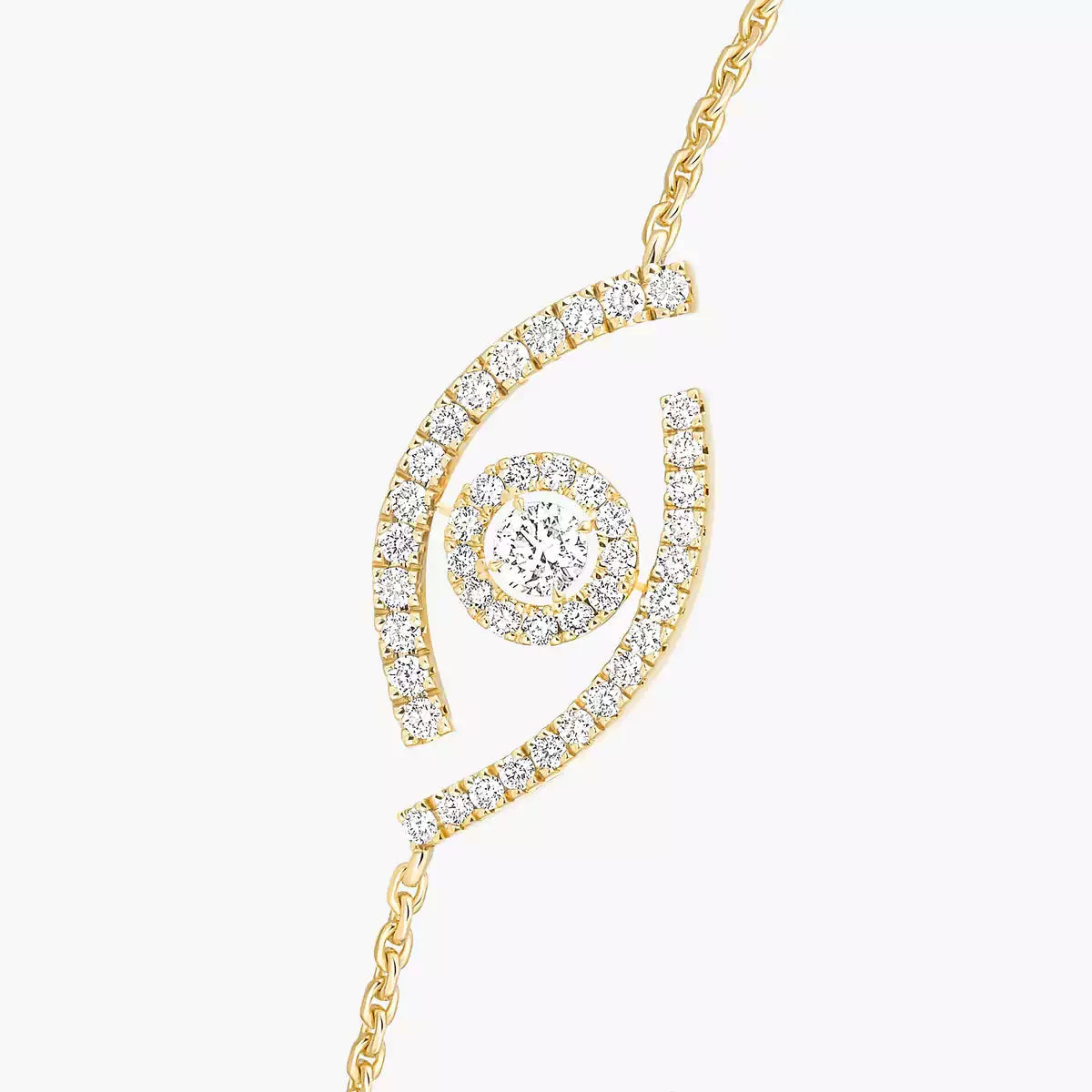 [AuraEcho]Lucky Eye Pave-Set Diamond Bracelet
