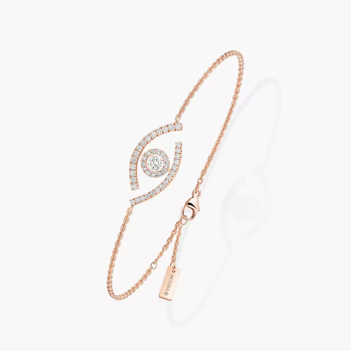 [AuraEcho]Lucky Eye Pave-Set Diamond Bracelet