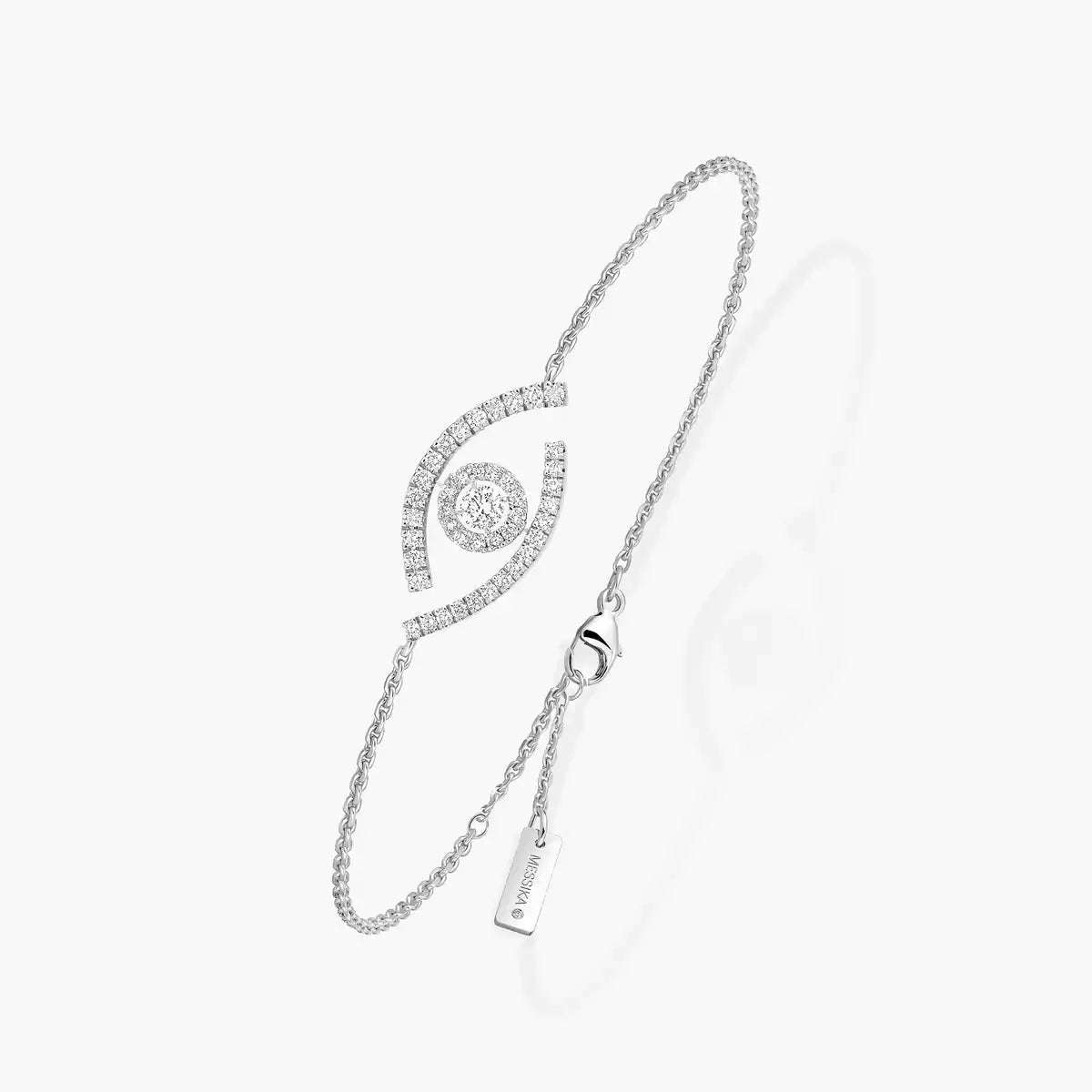 [AuraEcho]Lucky Eye Pave-Set Diamond Bracelet