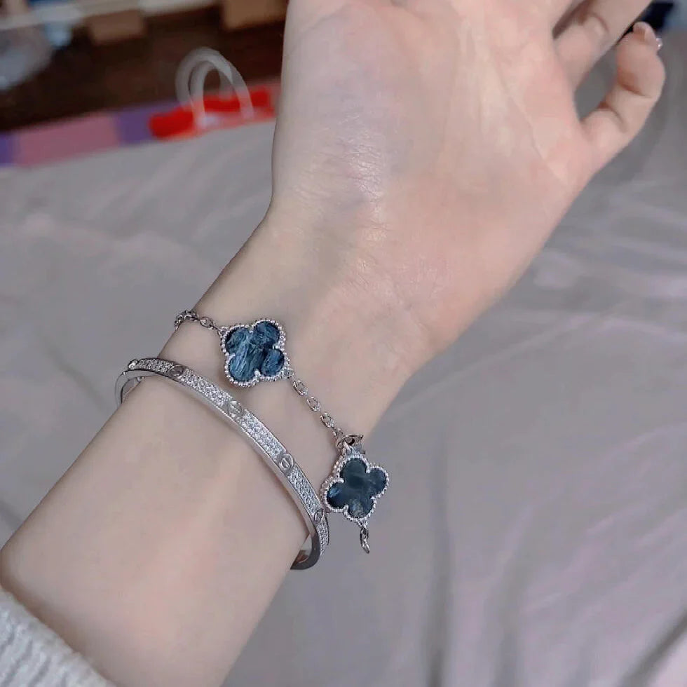 [Auraecho]CLOVER 5 MOTIF PIETERSITE BRACELET COLLECTION
