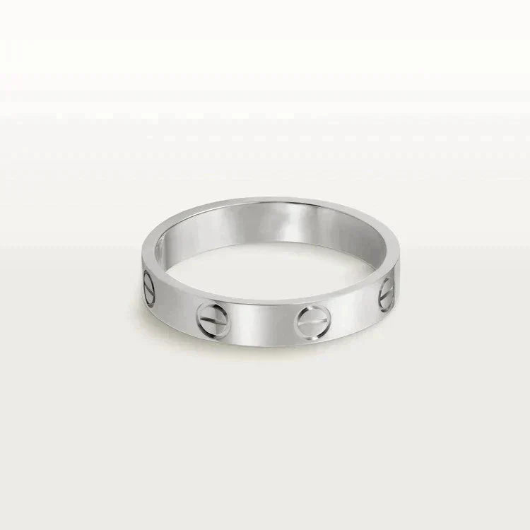 [AuraEcho]LOVE RING 4MM 1 DIAMOND SILVER